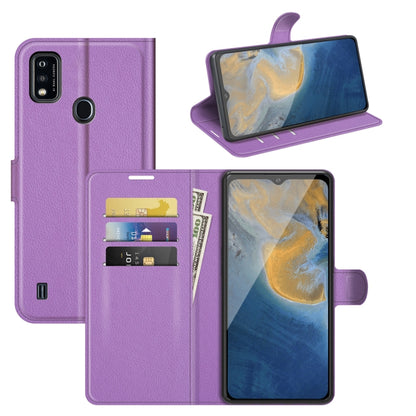 For ZTE Blade A51 Litchi Texture Horizontal Flip Protective Case with Holder & Card Slots & Wallet, For ZTE Blade A51