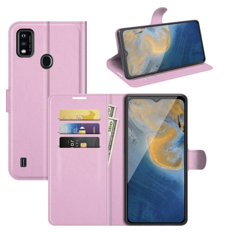 For ZTE Blade A51 Litchi Texture Horizontal Flip Protective Case with Holder & Card Slots & Wallet, For ZTE Blade A51