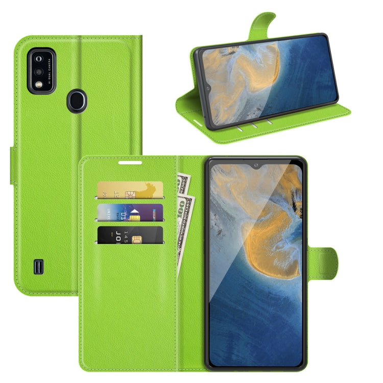 For ZTE Blade A51 Litchi Texture Horizontal Flip Protective Case with Holder & Card Slots & Wallet, For ZTE Blade A51