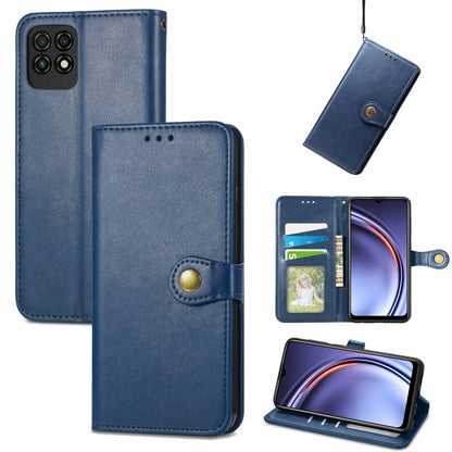 Solid Color Leather Buckle Phone Case with Lanyard & Photo Frame & Card Slot & Wallet & Stand Function, Series 1