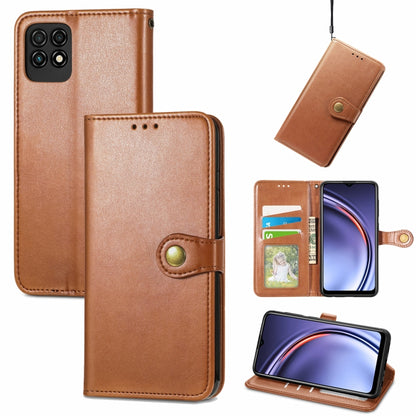 Solid Color Leather Buckle Phone Case with Lanyard & Photo Frame & Card Slot & Wallet & Stand Function, Series 1