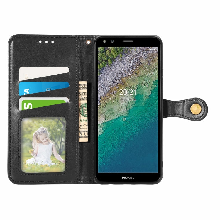 Solid Color Leather Buckle Phone Case with Lanyard & Photo Frame & Card Slot & Wallet & Stand Function, Series 1