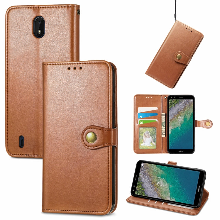 Solid Color Leather Buckle Phone Case with Lanyard & Photo Frame & Card Slot & Wallet & Stand Function, Series 1