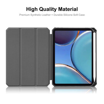 ENKAY Custer Texture Horizontal Flip PU+TPU Leather Case with Three-folding Holder & Sleep / Wake-up Function & Pen Holder for iPad mini 6 2021