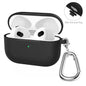 ENKAY Hat-Prince Thickened Silicone Protective Case Shock-Absorbing Cover with Keychain for Apple AirPods Pro 2 2021