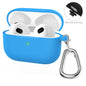 ENKAY Hat-Prince Thickened Silicone Protective Case Shock-Absorbing Cover with Keychain for Apple AirPods Pro 2 2021