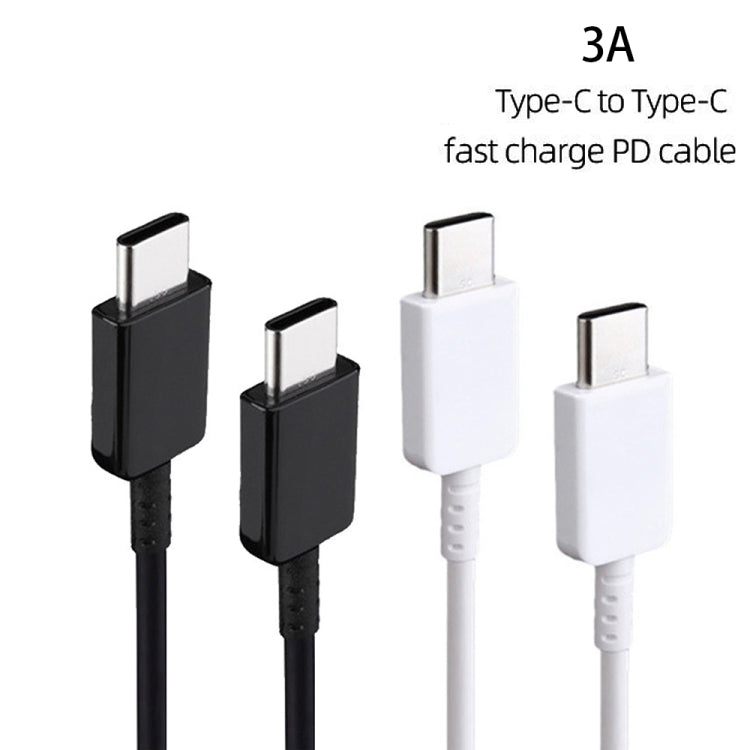 XJ-69 1m 3A USB-C / Type-C to Type-C TPU Charging Sync Data Cable for Mobile Phone, 1 PC