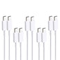 XJ-69 5 PCS 1m 3A USB-C / Type-C to Type-C TPU Charging Sync Data Cable for Mobile Phone, 5 PCS