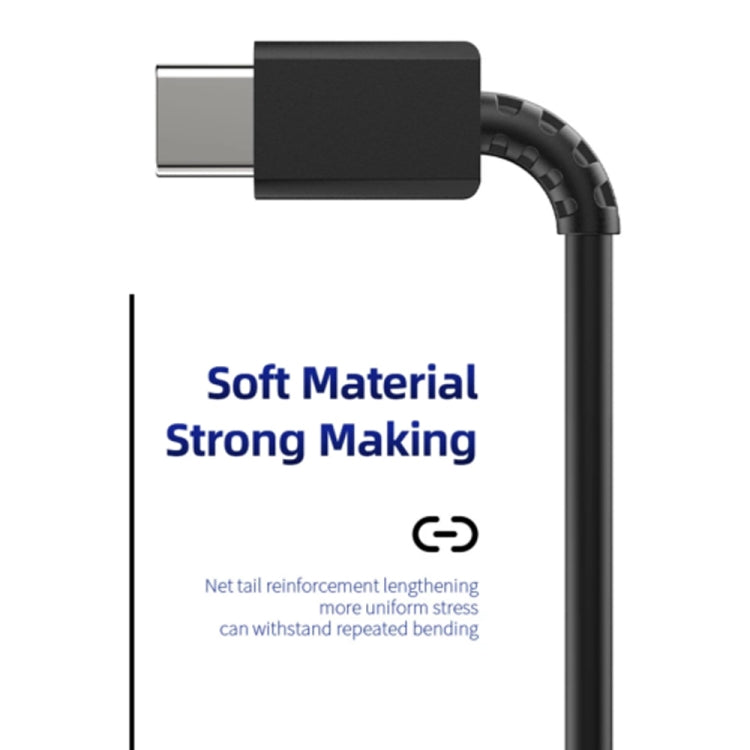 XJ-69 5 PCS 1m 3A USB-C / Type-C to Type-C TPU Charging Sync Data Cable for Mobile Phone, 5 PCS