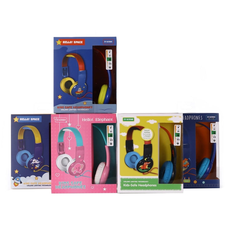 KID101 Portable Cute Children Learning Wired Headphone