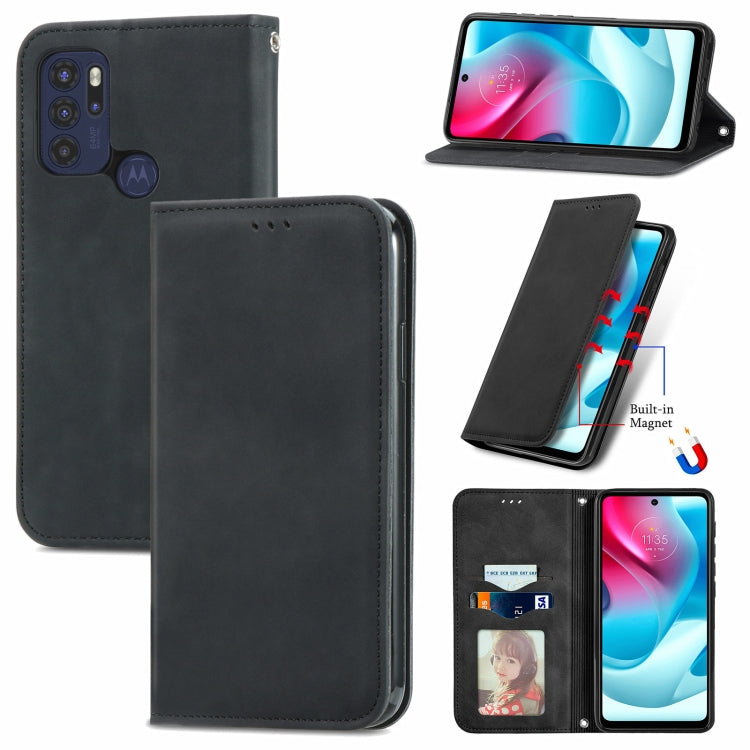 Retro Skin Feel Business Magnetic Horizontal Flip Leather Case with Holder & Card Slots & Wallet & Photo Frame, For Motorola  G60 S, For vivo X70, For vivo X70 Pro