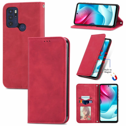 Retro Skin Feel Business Magnetic Horizontal Flip Leather Case with Holder & Card Slots & Wallet & Photo Frame, For Motorola  G60 S, For vivo X70, For vivo X70 Pro