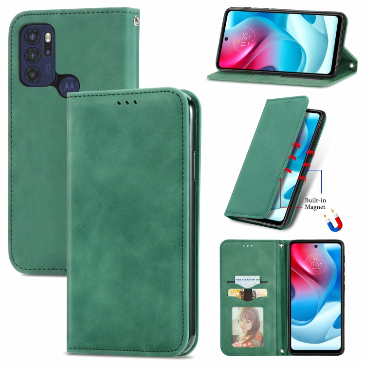 Retro Skin Feel Business Magnetic Horizontal Flip Leather Case with Holder & Card Slots & Wallet & Photo Frame, For Motorola  G60 S, For vivo X70, For vivo X70 Pro