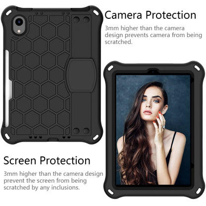 Honeycomb Design EVA + PC Material Four Corner Anti Falling Flat Protective Shell With Strap