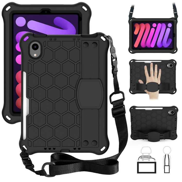 Honeycomb Design EVA + PC Material Four Corner Anti Falling Flat Protective Shell With Strap