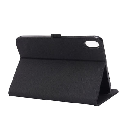 Cloth Teature Horizontal Flip PU Leather Case with Holder & Card Slots