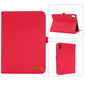 Cloth Teature Horizontal Flip PU Leather Case with Holder & Card Slots