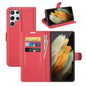 For Samsung Galaxy S22 Ultra 5G Litchi Texture Horizontal Flip Protective Case with Holder & Card Slots & Wallet