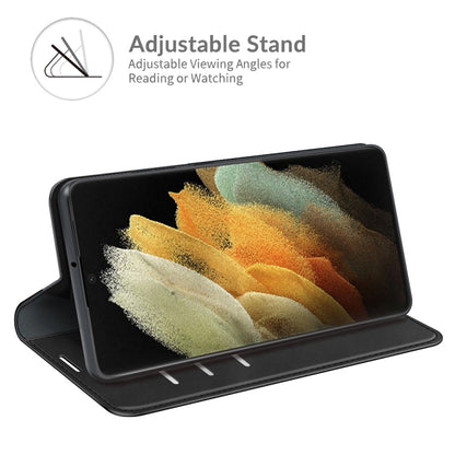 For Samsung Galaxy S22 Ultra 5G Retro-skin Business Magnetic Suction Leather Case with Holder & Card Slots & Wallet, For Samsung Galaxy S22 Ultra 5G