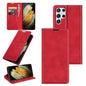 For Samsung Galaxy S22 Ultra 5G Retro-skin Business Magnetic Suction Leather Case with Holder & Card Slots & Wallet