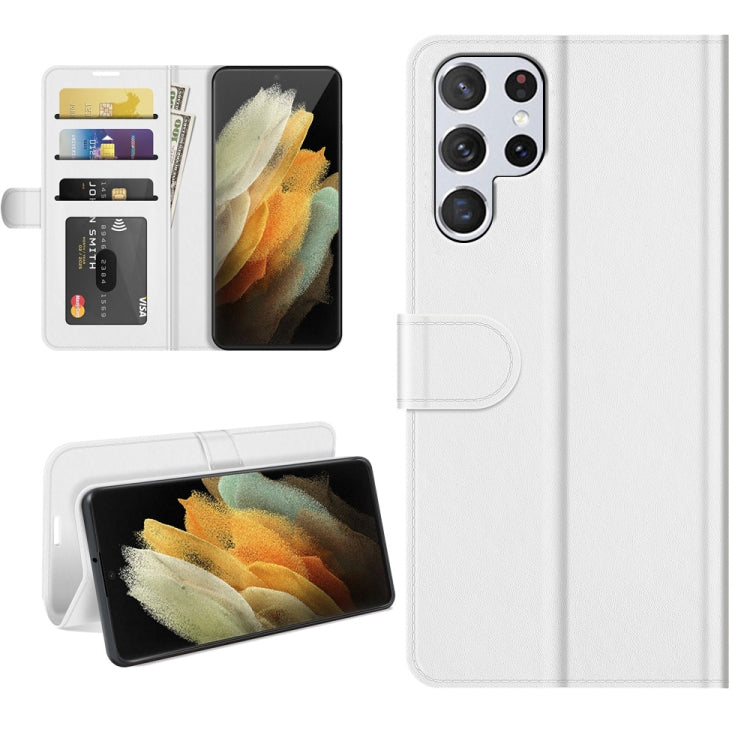 For Samsung Galaxy S22 Ultra 5G R64 Texture Single Horizontal Flip Protective Case with Holder & Card Slots & Wallet& Photo Frame, For Samsung Galaxy S22 Ultra 5G