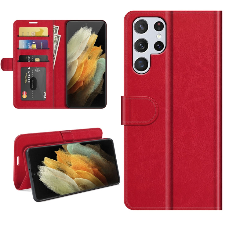 For Samsung Galaxy S22 Ultra 5G R64 Texture Single Horizontal Flip Protective Case with Holder & Card Slots & Wallet& Photo Frame, For Samsung Galaxy S22 Ultra 5G