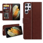 For Samsung Galaxy S22 Ultra 5G R64 Texture Single Horizontal Flip Protective Case with Holder & Card Slots & Wallet& Photo Frame