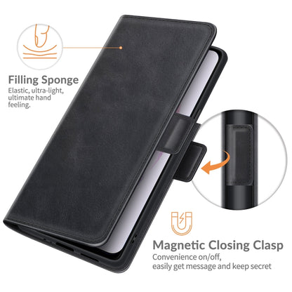 For Samsung Galaxy S22+ 5G Dual-side Magnetic Buckle Horizontal Flip Leather Case with Holder & Card Slots & Wallet