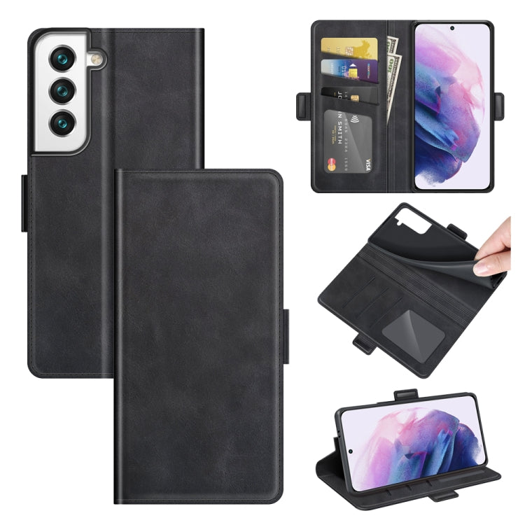 For Samsung Galaxy S22+ 5G Dual-side Magnetic Buckle Horizontal Flip Leather Case with Holder & Card Slots & Wallet, For Samsung Galaxy S22+ 5G