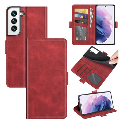 For Samsung Galaxy S22+ 5G Dual-side Magnetic Buckle Horizontal Flip Leather Case with Holder & Card Slots & Wallet, For Samsung Galaxy S22+ 5G