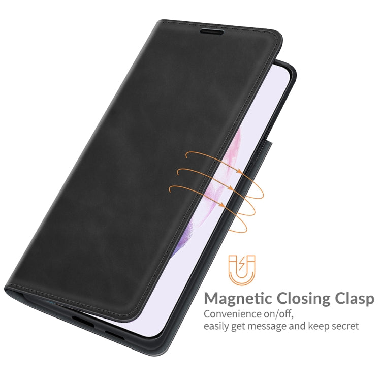 For Samsung Galaxy S22+ 5G Retro-skin Business Magnetic Suction Leather Case with Holder & Card Slots & Wallet, For Samsung Galaxy S22+ 5G