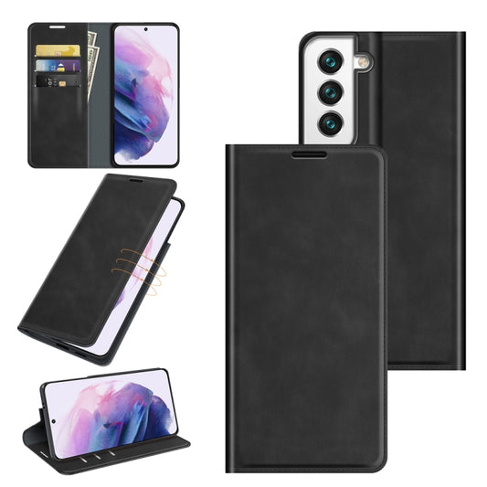 For Samsung Galaxy S22+ 5G Retro-skin Business Magnetic Suction Leather Case with Holder & Card Slots & Wallet, For Samsung Galaxy S22+ 5G