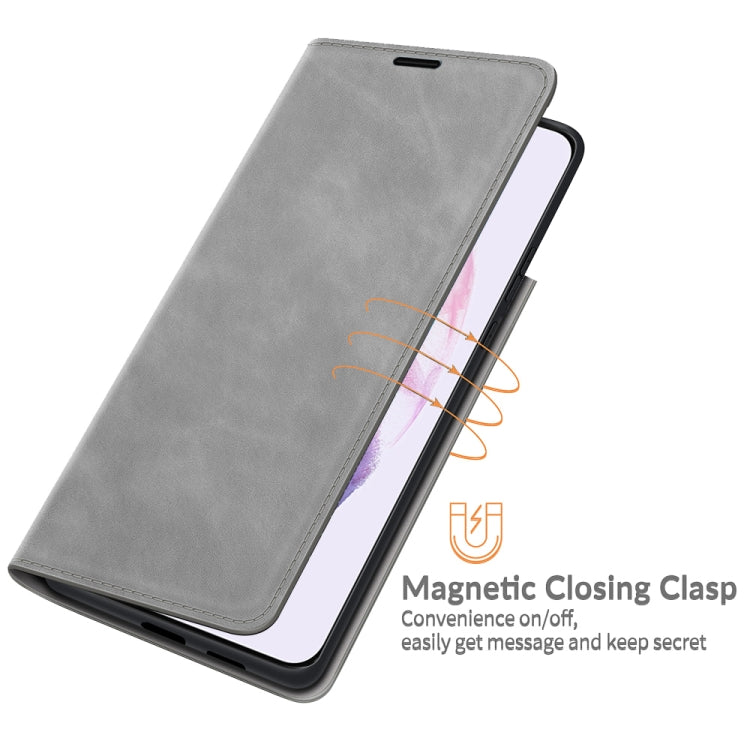 For Samsung Galaxy S22+ 5G Retro-skin Business Magnetic Suction Leather Case with Holder & Card Slots & Wallet, For Samsung Galaxy S22+ 5G