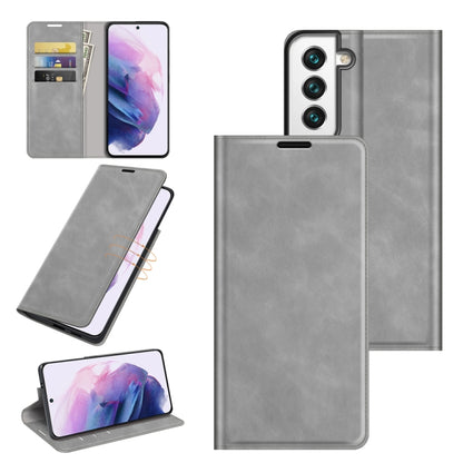 For Samsung Galaxy S22+ 5G Retro-skin Business Magnetic Suction Leather Case with Holder & Card Slots & Wallet, For Samsung Galaxy S22+ 5G