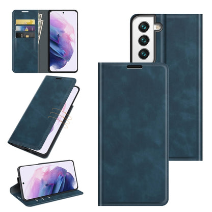 For Samsung Galaxy S22+ 5G Retro-skin Business Magnetic Suction Leather Case with Holder & Card Slots & Wallet, For Samsung Galaxy S22+ 5G