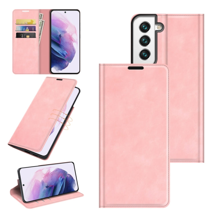 For Samsung Galaxy S22+ 5G Retro-skin Business Magnetic Suction Leather Case with Holder & Card Slots & Wallet, For Samsung Galaxy S22+ 5G