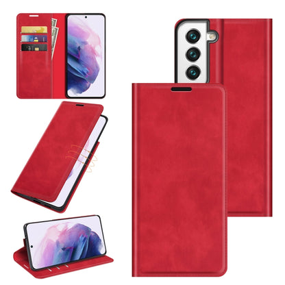 For Samsung Galaxy S22+ 5G Retro-skin Business Magnetic Suction Leather Case with Holder & Card Slots & Wallet, For Samsung Galaxy S22+ 5G