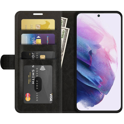 For Samsung Galaxy S22+ 5G R64 Texture Single Horizontal Flip Protective Case with Holder & Card Slots & Wallet& Photo Frame