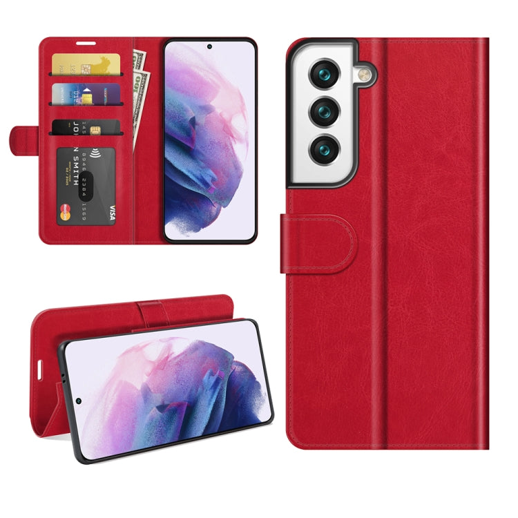 For Samsung Galaxy S22+ 5G R64 Texture Single Horizontal Flip Protective Case with Holder & Card Slots & Wallet& Photo Frame, For Samsung Galaxy S22+ 5G