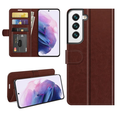 For Samsung Galaxy S22+ 5G R64 Texture Single Horizontal Flip Protective Case with Holder & Card Slots & Wallet& Photo Frame