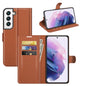 For Samsung S22 Litchi Texture Horizontal Flip Protective Case with Holder & Card Slots & Wallet