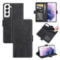 For Samsung Galaxy S22 5G Dual-side Magnetic Buckle Horizontal Flip Leather Case with Holder & Card Slots & Wallet