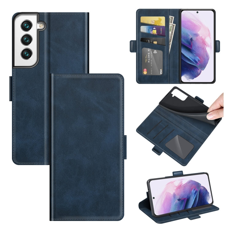 For Samsung Galaxy S22 5G Dual-side Magnetic Buckle Horizontal Flip Leather Case with Holder & Card Slots & Wallet, For Samsung Galaxy S22 5G