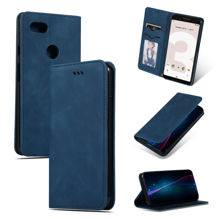 Retro Skin Feel Business Magnetic Horizontal Flip Leather Case for Google Pixel 3, For Google Pixel 3