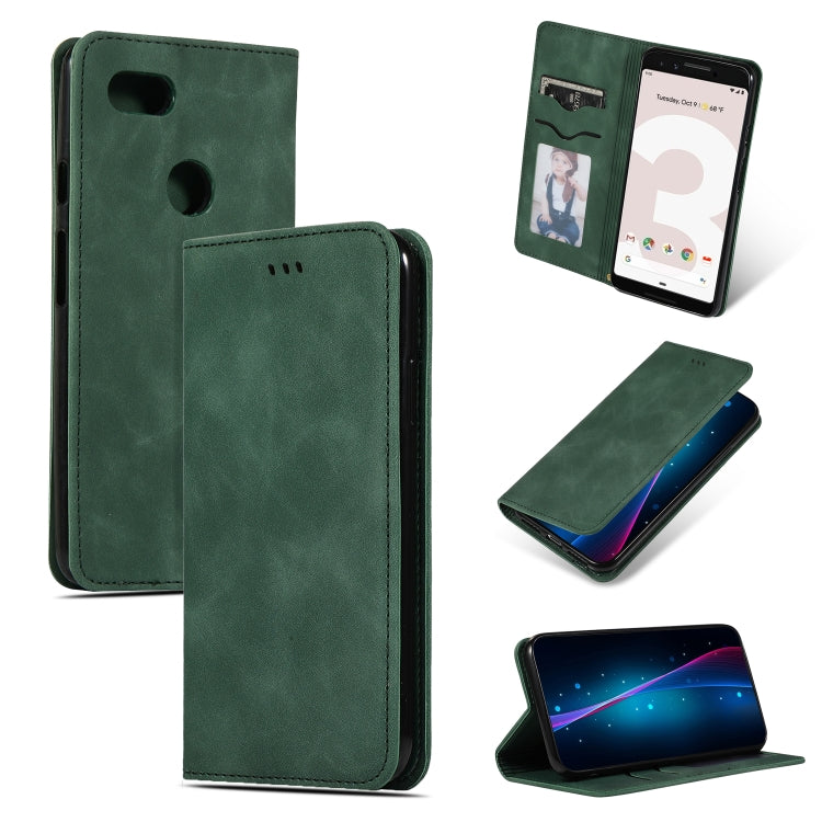 Retro Skin Feel Business Magnetic Horizontal Flip Leather Case for Google Pixel 3, For Google Pixel 3