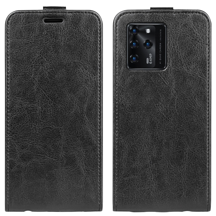 For ZTE Blade V30 R64 Texture Single Vertical Flip Leather Protective Case with Card Slots & Photo Frame