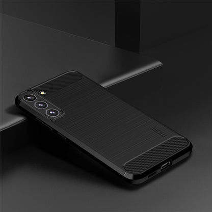 MOFI Gentleness Series Brushed Texture Carbon Fiber Soft TPU Case, For Samsung Galaxy S22 5G, For Samsung Galaxy S22+ 5G, For Samsung Galaxy S22 Ultra 5G, For Samsung Galaxy A13 5G, For Samsung Galaxy M52 5G