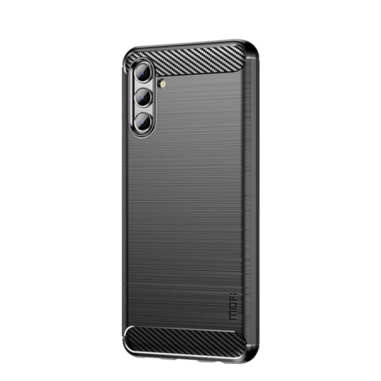 MOFI Gentleness Series Brushed Texture Carbon Fiber Soft TPU Case, For Samsung Galaxy S22 5G, For Samsung Galaxy S22+ 5G, For Samsung Galaxy S22 Ultra 5G, For Samsung Galaxy A13 5G, For Samsung Galaxy M52 5G