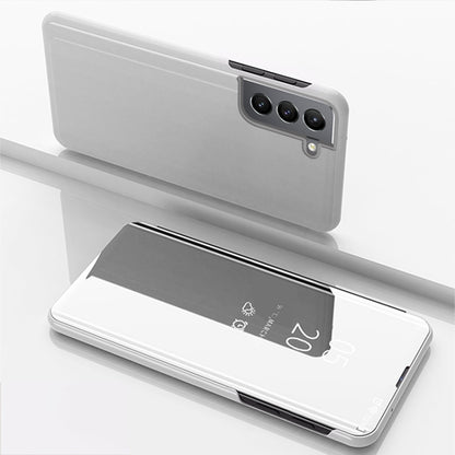 Plated Mirror Horizontal Flip Leather Case with Holder, For Samsung Galaxy S22 5G, For Samsung Galaxy S22 Plus 5G, For Samsung Galaxy S22 Ultra 5G