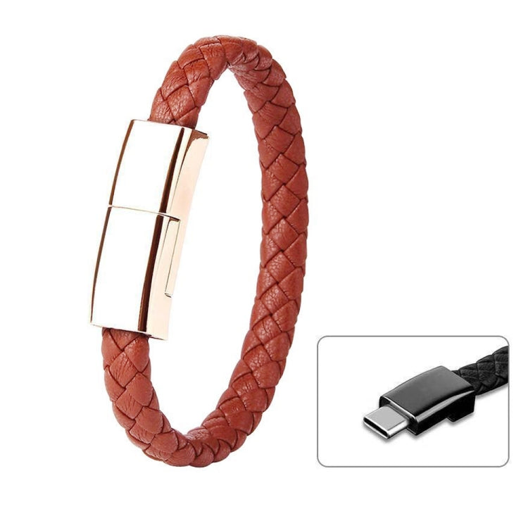 XJ-72 20cm USB to USB-C / Type-C Bracelet Charging Data Cable, Type-C, 20cm Type-C